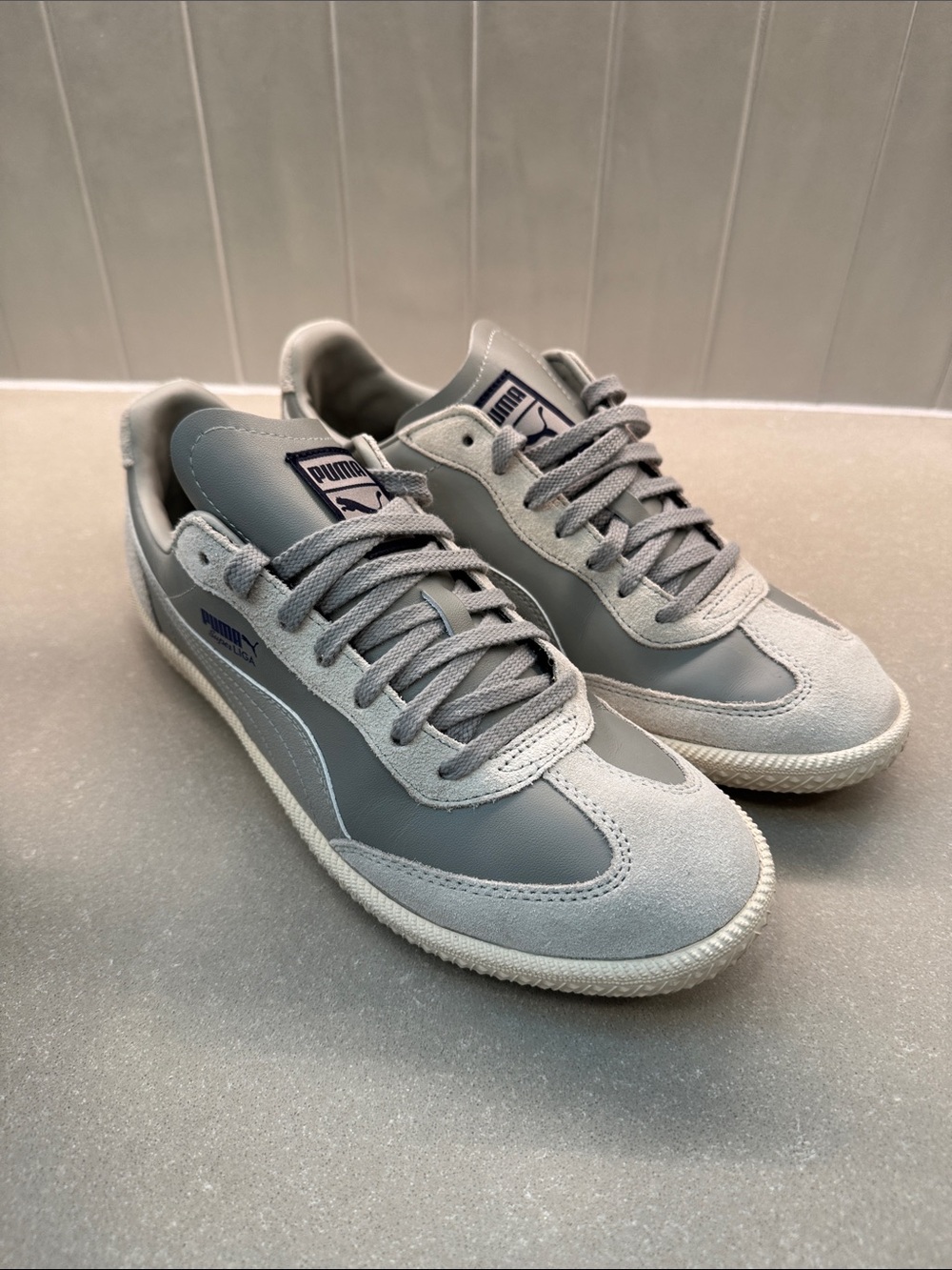 Puma Super Liga OG Retro Gray Suede Leather Men’s Size 11 With Box
